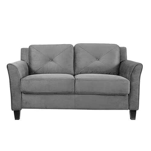 Lifestyle Solutions Harrington Loveseat, Black