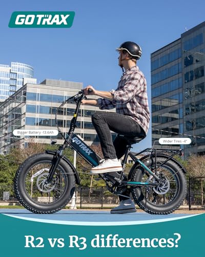 Gotrax 20" Folding Electric Bike with 55 Miles (Pedal-assist1) by 48V Battery, 20Mph Power by 500W, Smart LCD Display and 5 Pedal-Assist Levels