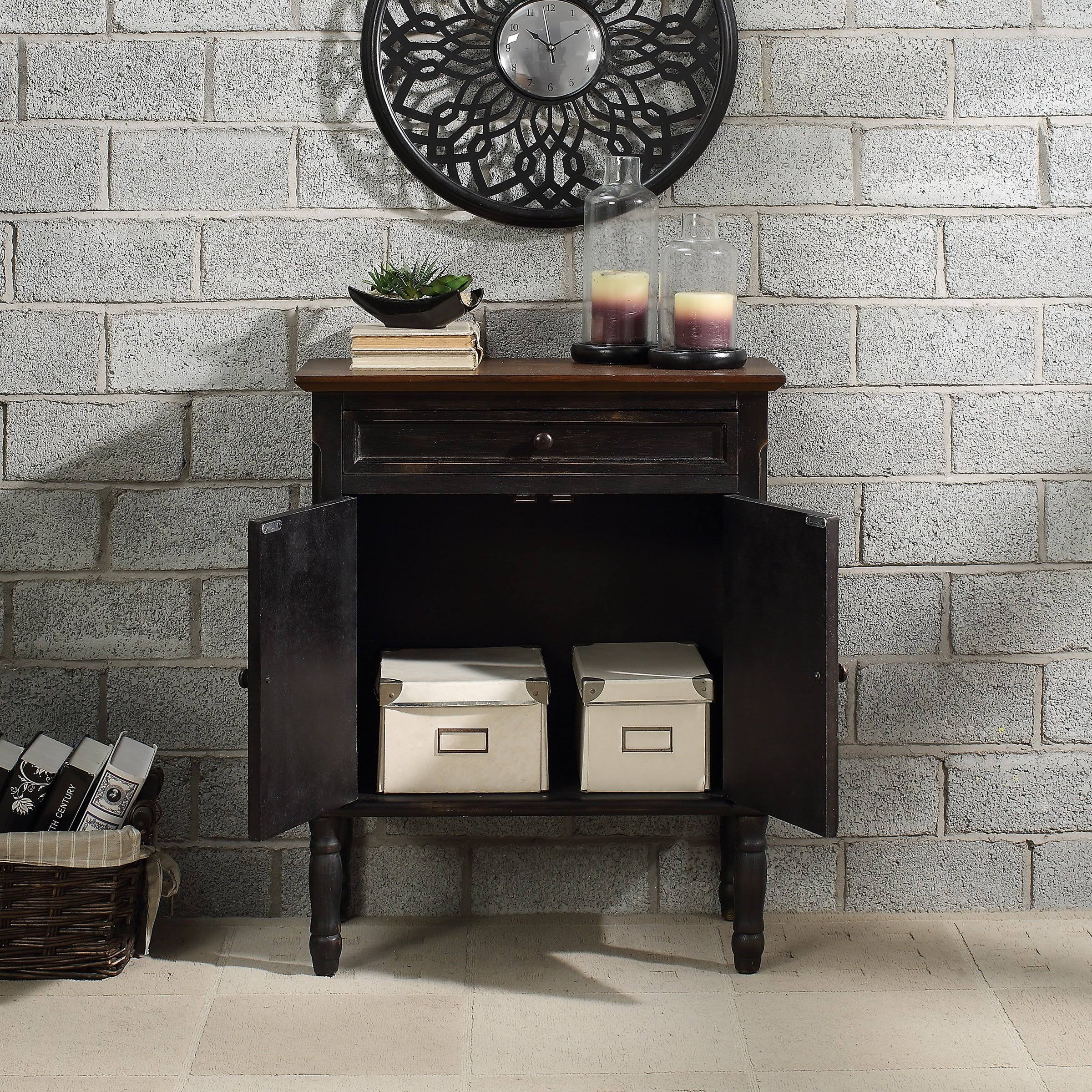 Crestview Collection White Wood Accent Cabinet