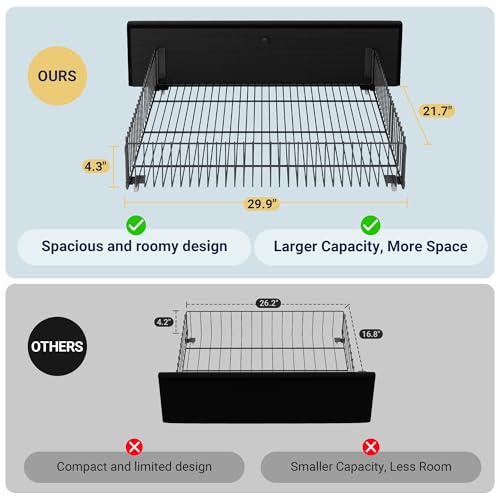 Allewie Modern Full Size Platform Bed Frame with 4 Storage Drawers and Velvet Upholstered Headboard, Wooden Slats Support