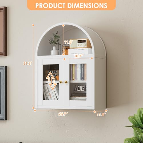 Tall Kitchen Pantry Cabinet, Metal Display Storage Cabinets with 4 Doors/2 Drawers for Kitchen Home Office Living Room, Assembly Required