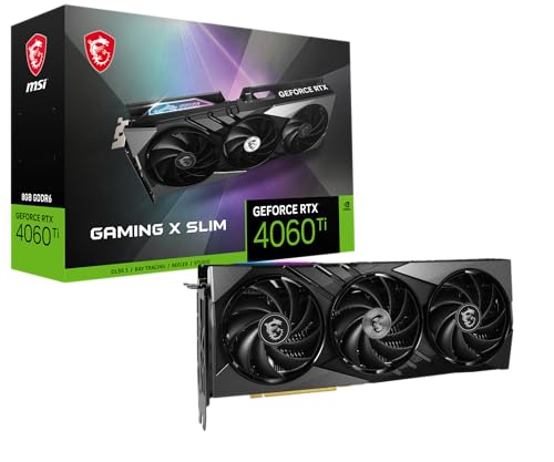MSI GeForce RTX 4060 Ti Ventus 2X Black 8G OC Graphics Card -NVIDIA RTX 4060 Ti, 8GB GDDR6 Memory, 18Gbps, PCIe 4.0, DLSS3