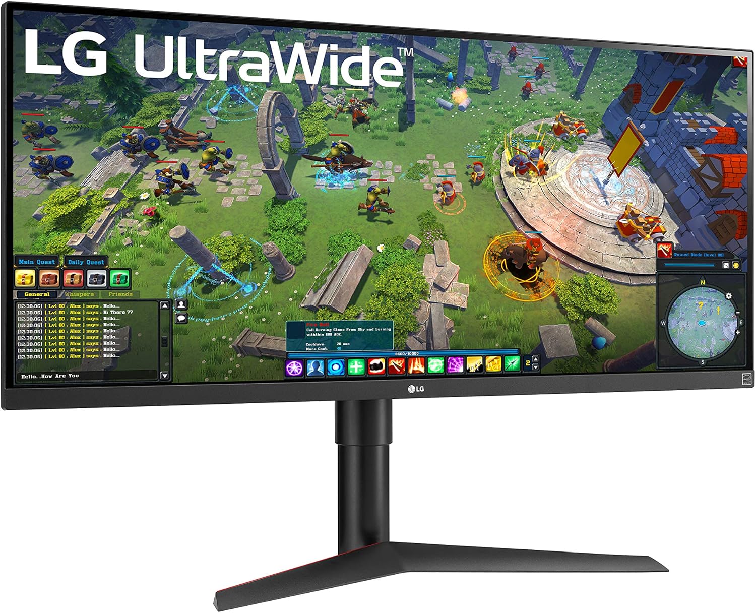 LG 34WP65G-B 34-inch FHD (2560 x 1080) UltraWide Computer Monitor, IPS, VESA DisplayHDR 400, HDR10, 75Hz, AMD FreeSync, HDMI, DisplayPort, USB Type-C