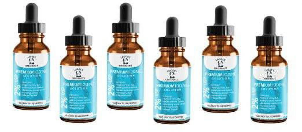 2% Lugols Iodine Solution Drops Thyroid Support Supplement 4 oz
