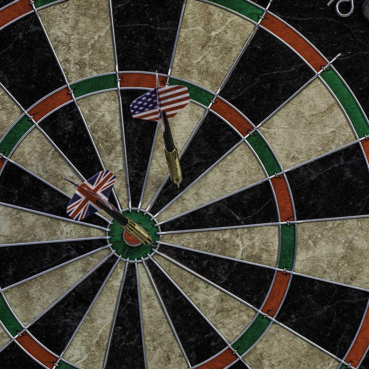 DMI Sports Paris Lighted Bristle Dartboard Cabinet Set D4400W - Sports Supplies Online Store