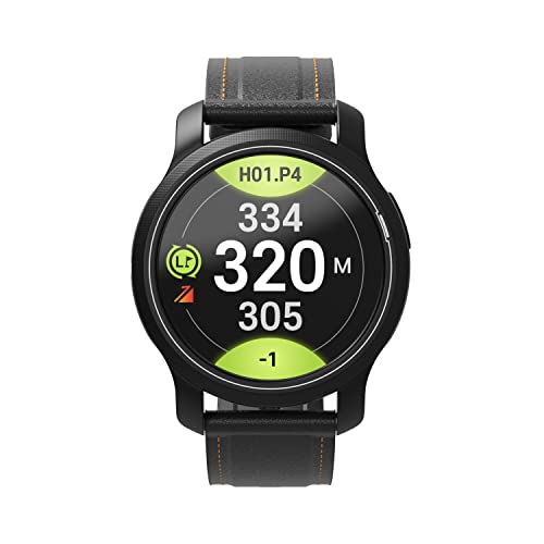 GOLFBUDDY Aim W12 Golf GPS Watch, Premium Full Color Touchscreen, Preloaded with 40,000 Worldwide Courses, Hole Preview, Green Undulation