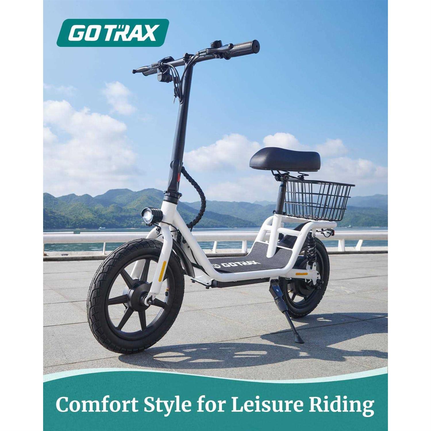 Gotrax Flex Electric Scooter with Seat for Adult 18.6Miles Range&amp;15.5Mph Power by 400W Motor - Sports Supplies Online Store