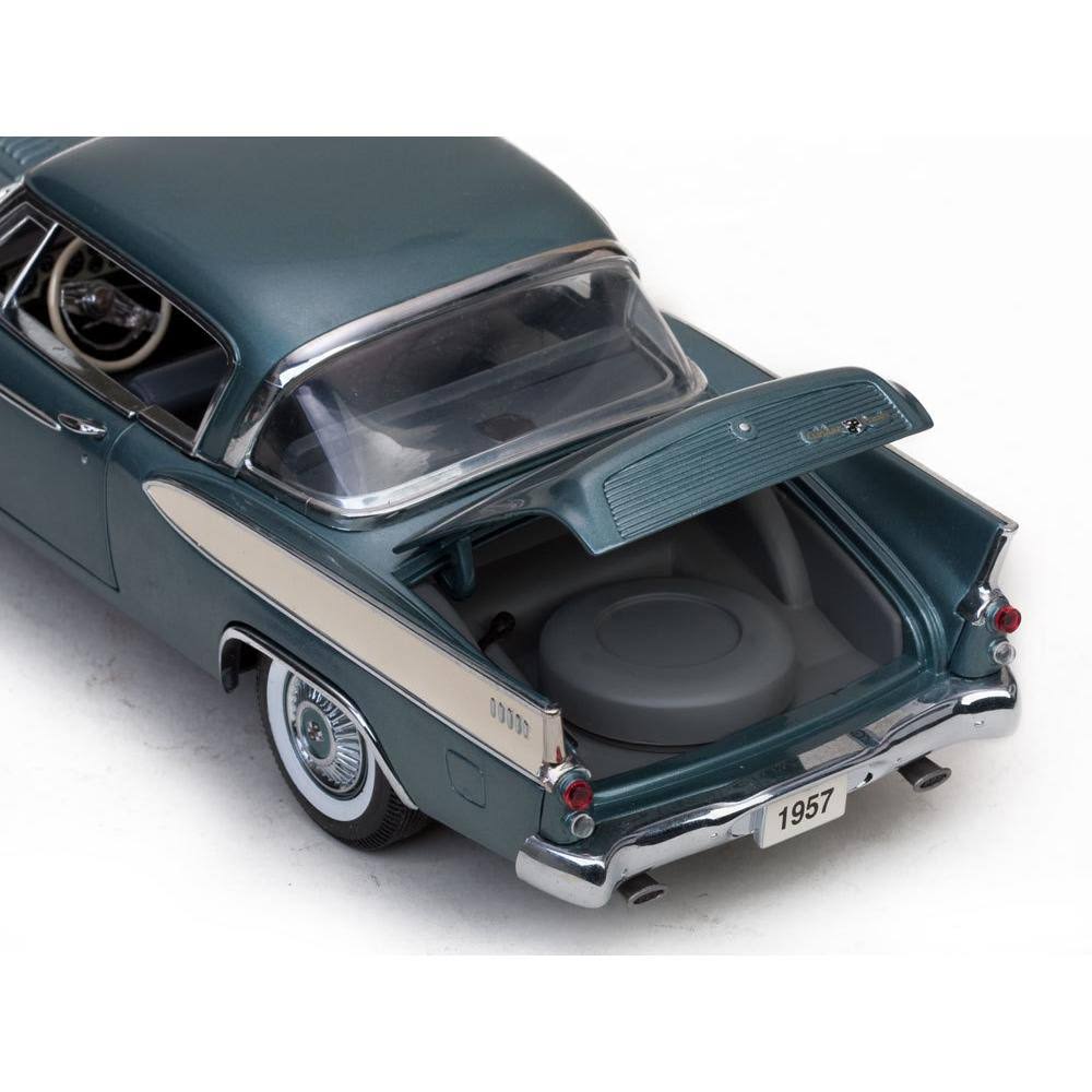 1957 Studebaker Golden Hawk Woodsmoke Gray 1/18 Diecast Model Car by Sunstar