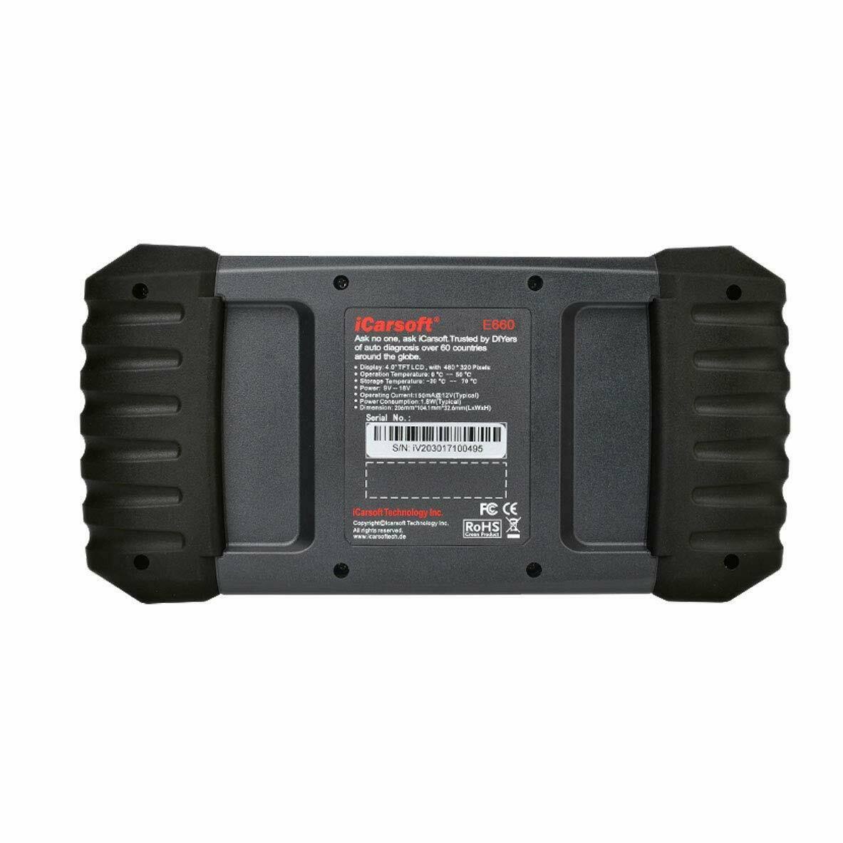 Icarsoft E660 ABS+SRS+SAS+EPB+OBD II Diagnostic Tool