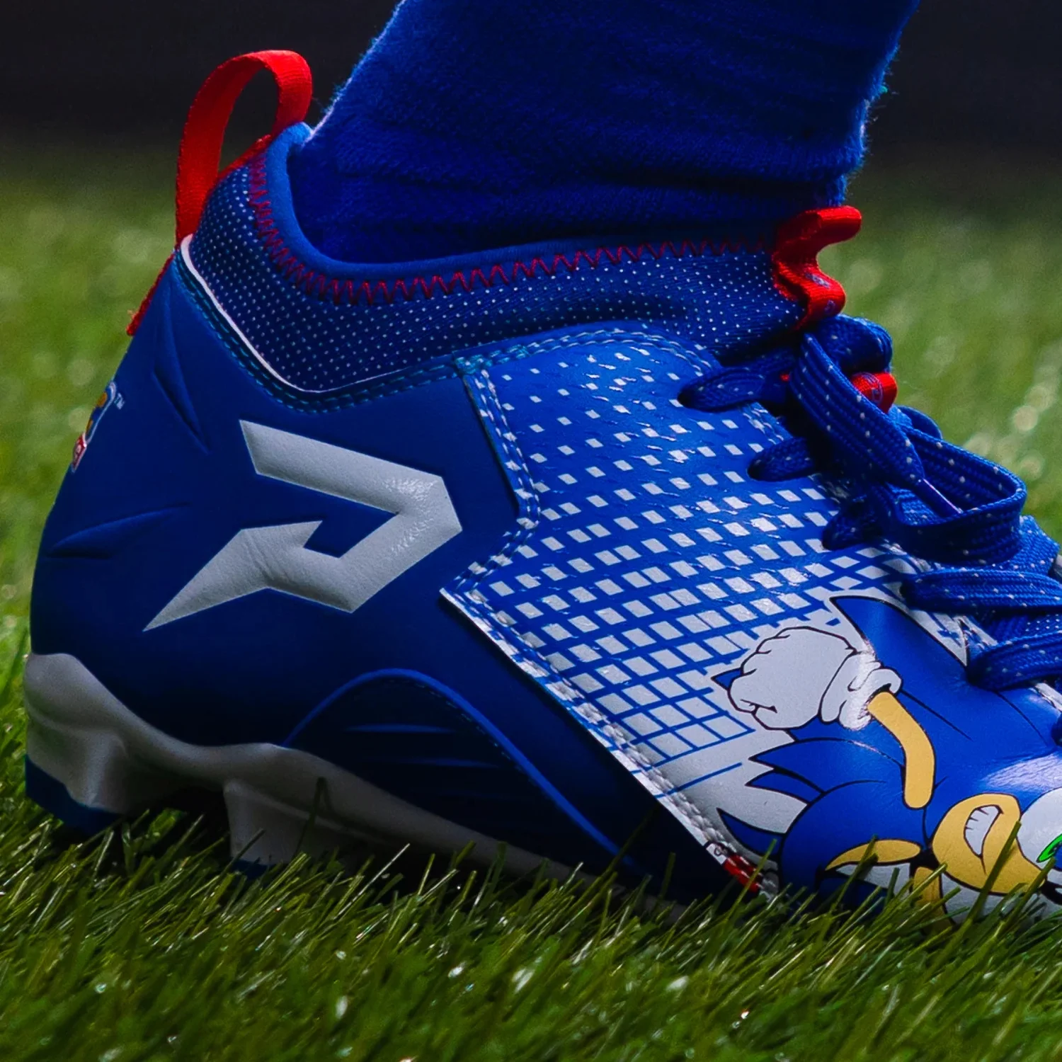 Sonic the Hedgehog Football Cleats - Quantum Speed by Phenom Elite - Curated Treasures Market