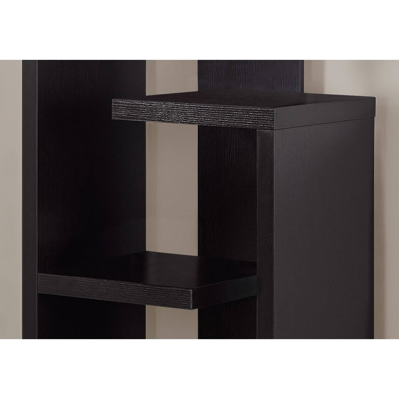 Monarch 2465 Cappuccino Accent Display Unit 48nch Bookcase - Brown