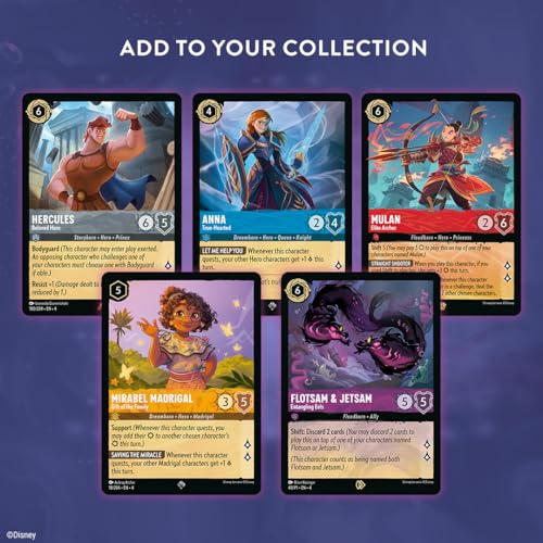 Ravensburger Disney Lorcana TCG: Ursula's Return Booster Pack Display | 24 Packs with 12 Trading Cards Each | Ideal for Collectors & Disney Fans |