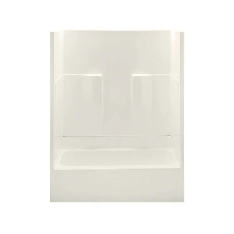 Tub and Shower Module Left Drain Almond 2 Shelves 47 Gallons 60 x 30 x 72 Inch
