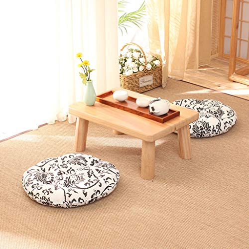 Japanese Style Small Table Balcony Small Coffee Table Solid Wood Low Table Living Room Small Table Mini Table Laptop Table Wooden Stool (Color :