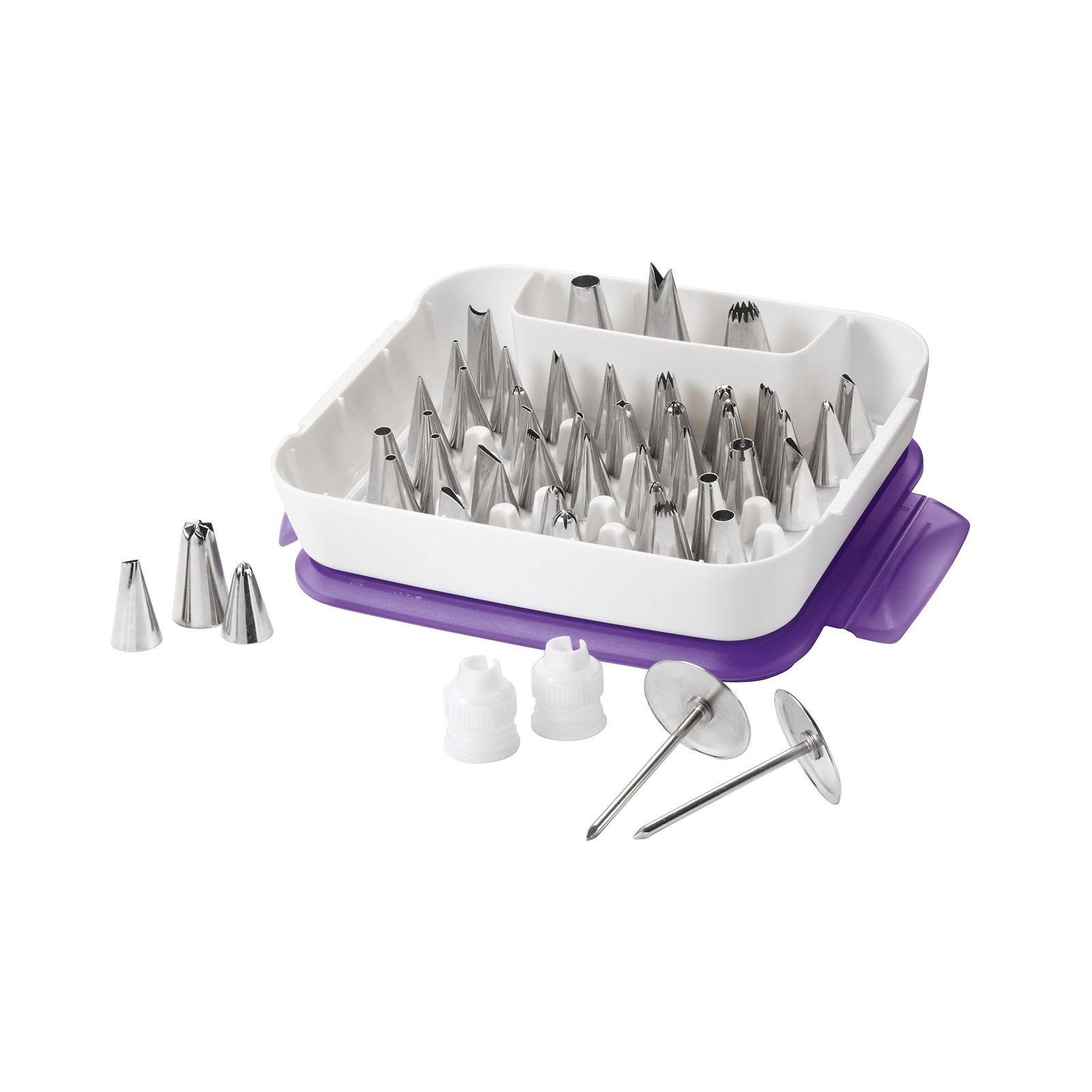 Wilton Master Decorating Tip Set, 55-Piece Decorating Tips, Cake
