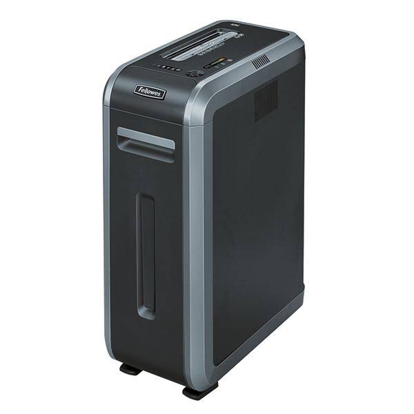 Fellowes 125i Strip Shredding 65dB Black Paper Shredder - 4613101 - Megean