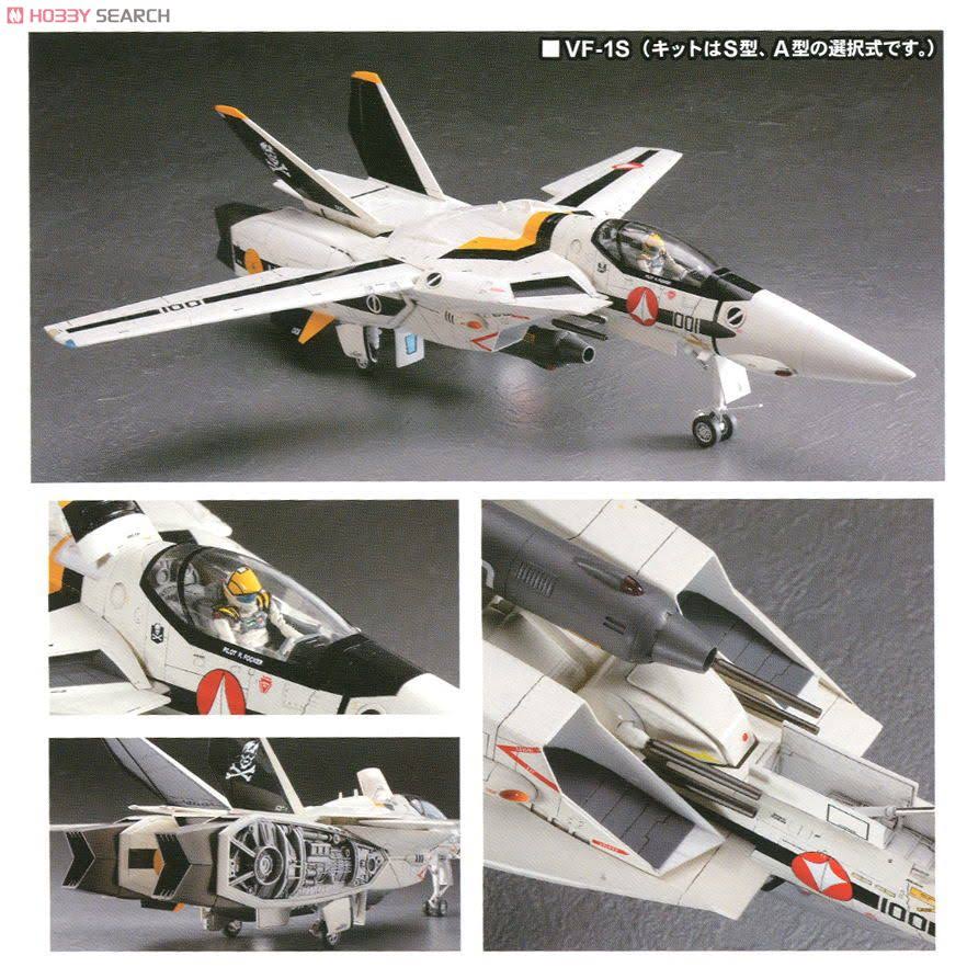 1/48 Scale Macross VF-1S/A Valkyrie Skull Squadron Construction Kit