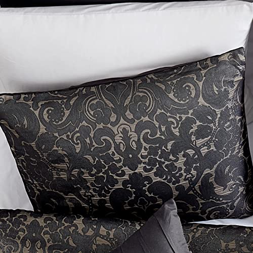 Riverbrook Home 100% Polyester Comforter Set, Queen, Hillcrest - Ivory/Gold, 9 Piece Set