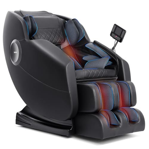 Massage Chair, Zero Gravity Full Body Massage Chair, Shiatsu Recliner with 14 Massage Points, Lumbar & Calf Heating, 20 Auto Modes