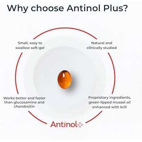 Antinol Plus, Mobility, Hip, and Joint Supplement for Dogs, Green-Lipped Mussels and Krill Oil - Pet Supplies online store