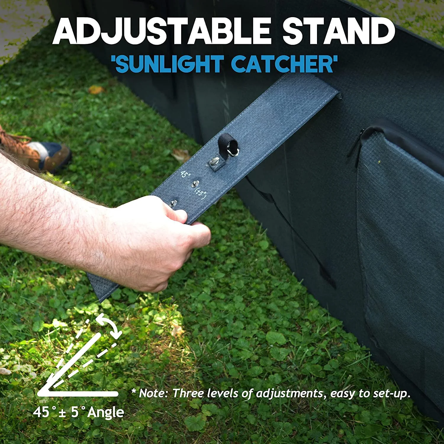 Bluetti Solar Panel 120W Foldable Portable Solar Power Supply,PV120 for AC200P/AC200MAX/EB70/EB55 Solar Generators,W/adjustable Kickstand