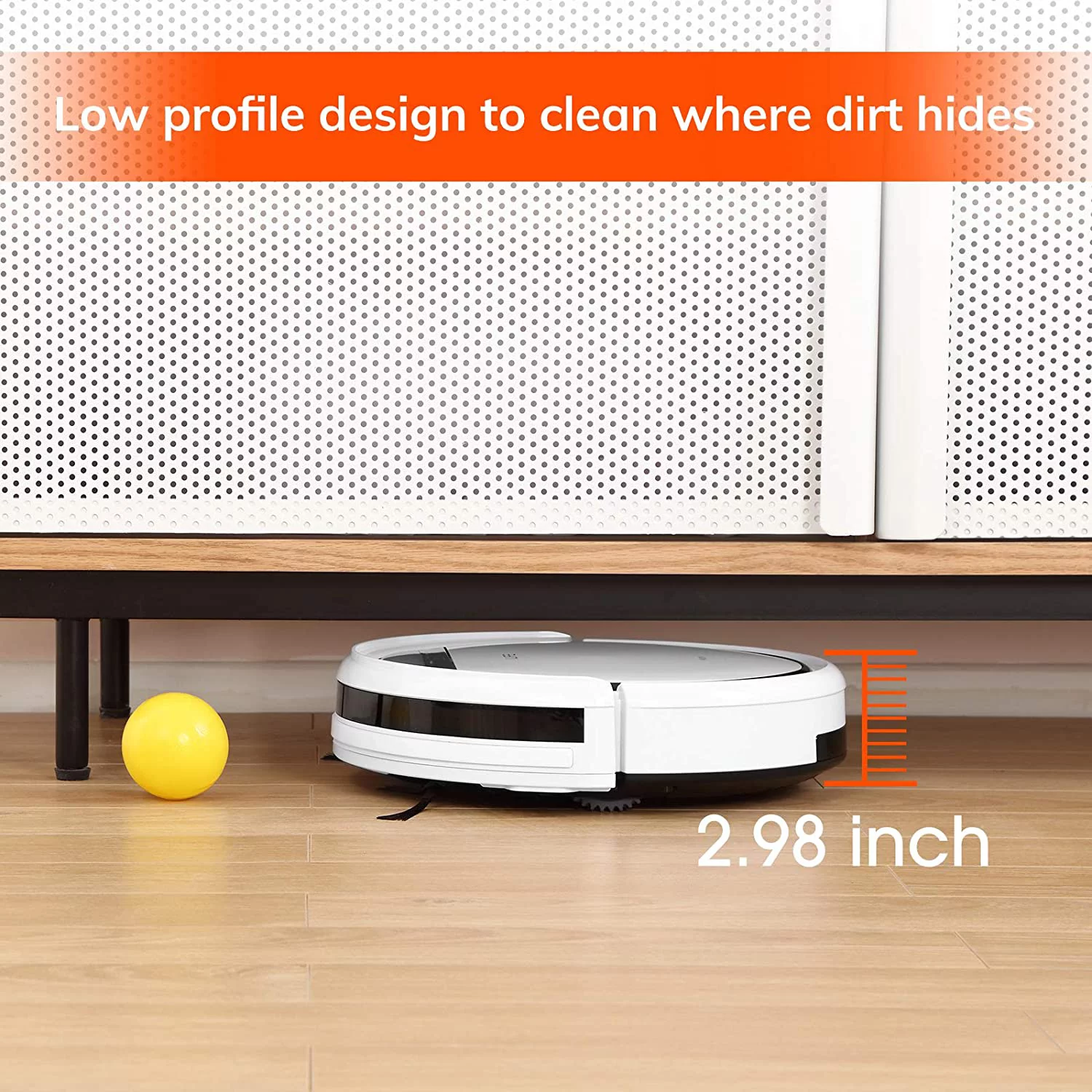 FJU V3s Pro Robot Vacuum Cleaner, Tangle-free Suction , Slim, Automatic Self-Charging Robotic Vacuum Cleaner, Daily Schedule Cleaning