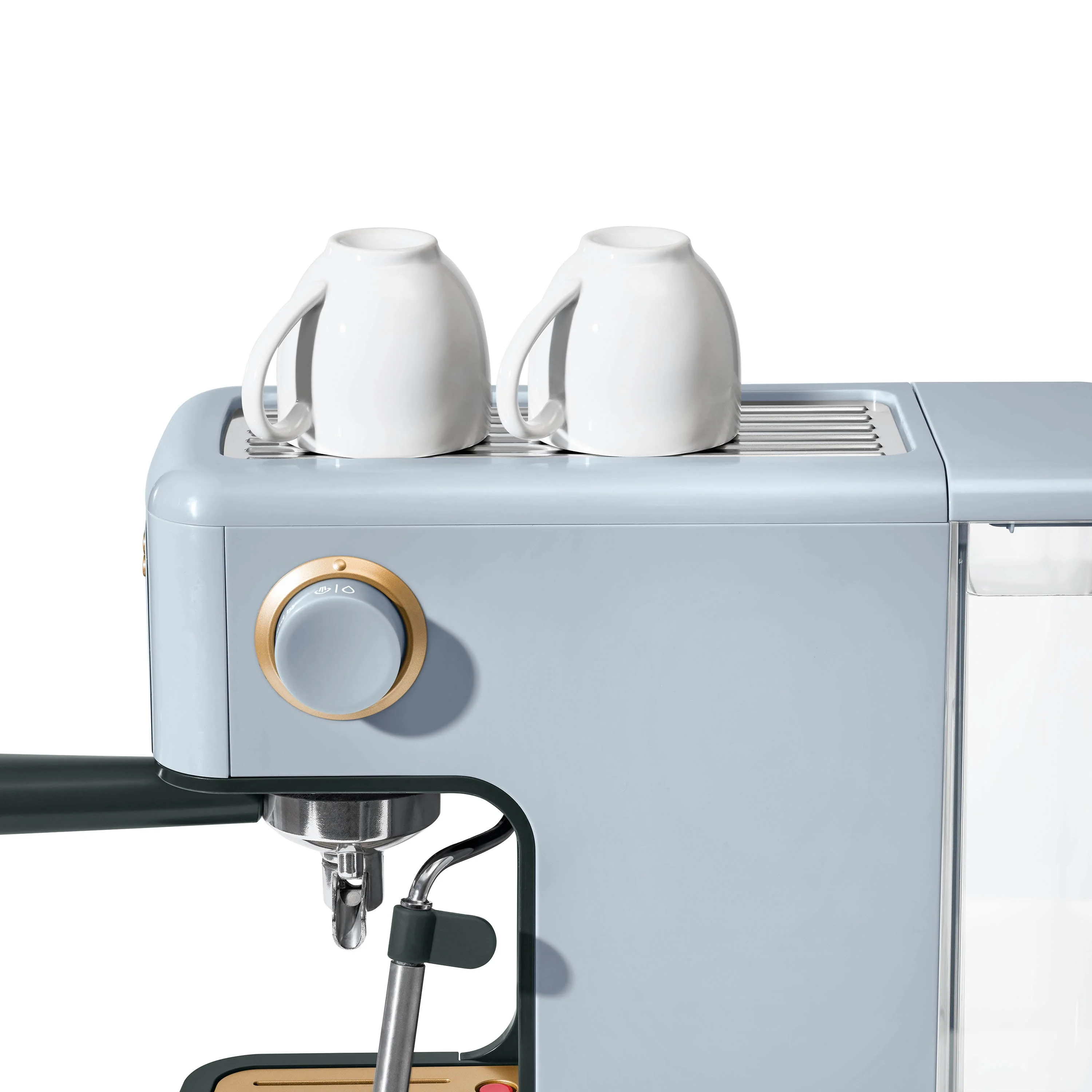 Beautiful Slim Espresso Maker with 20-Bar Pressure, White Icing by Drew Barrymore