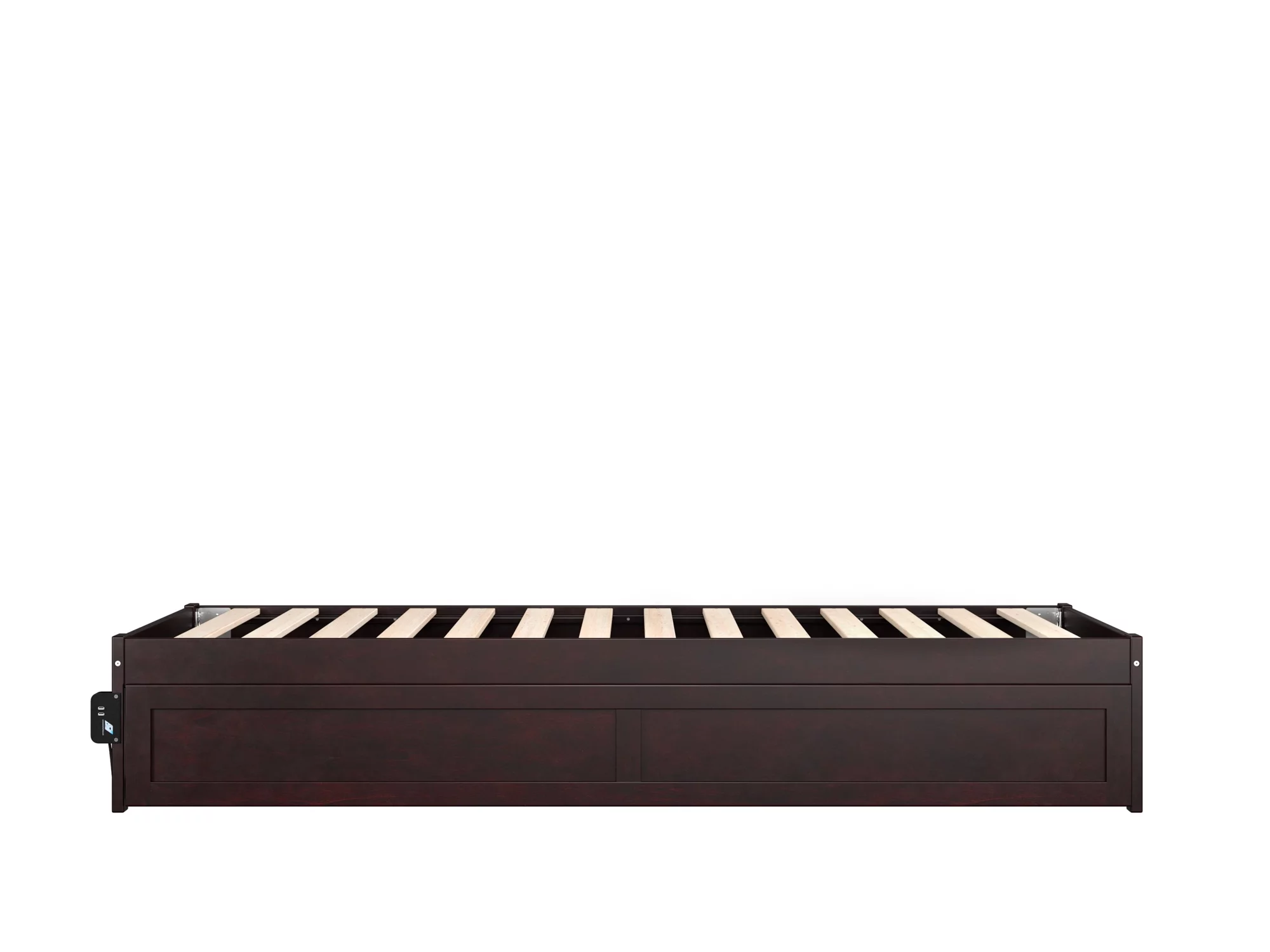AFI Colorado 14" Twin XL Wood Platform Bed Frame with Twin XL Trundle, Espresso