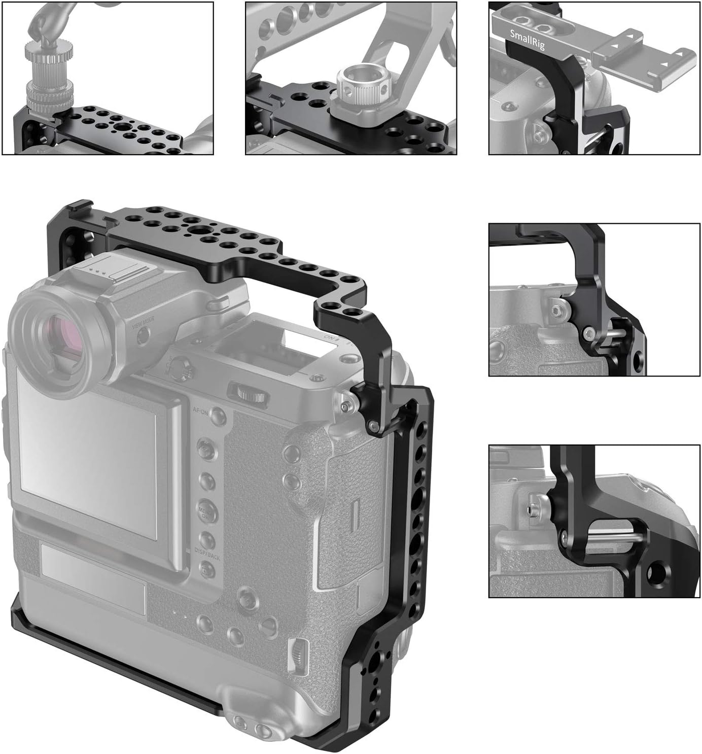 SMALLRIG Cage for Fujifilm GFX 100 with Cold Shoe and Strap Slot CCF2370