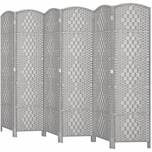 Room Divider, Room Dividers and Folding Privacy Screens, 16in Privacy Screen, 6 Panel Temporary Wall Partitions, 6ft Space Separation Panel Screen