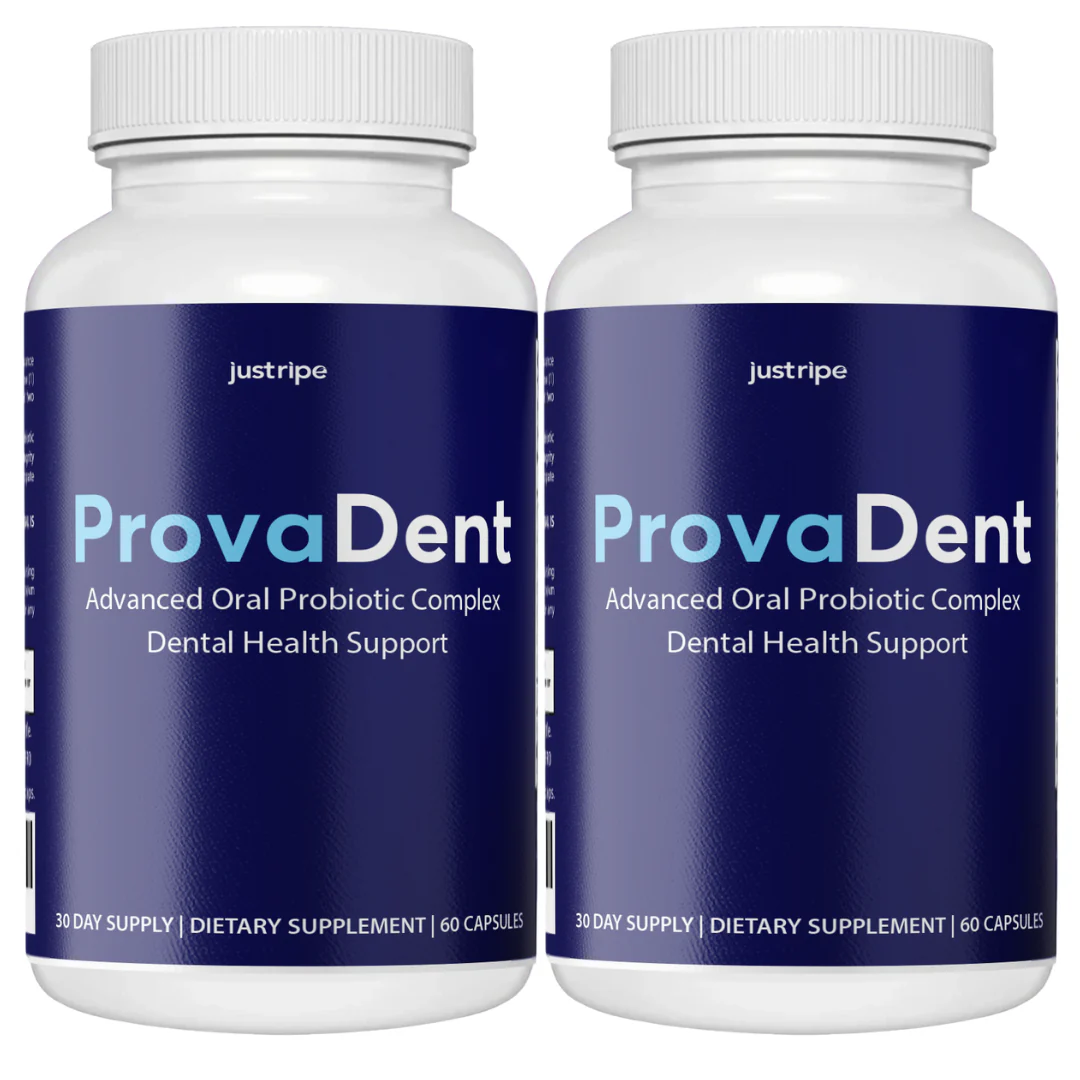 ProvaDent Oral Probiotic Support Healthy Teeth and Gums Supplement - 2 Bottles - Kansas Nuitrition - HNZSDS