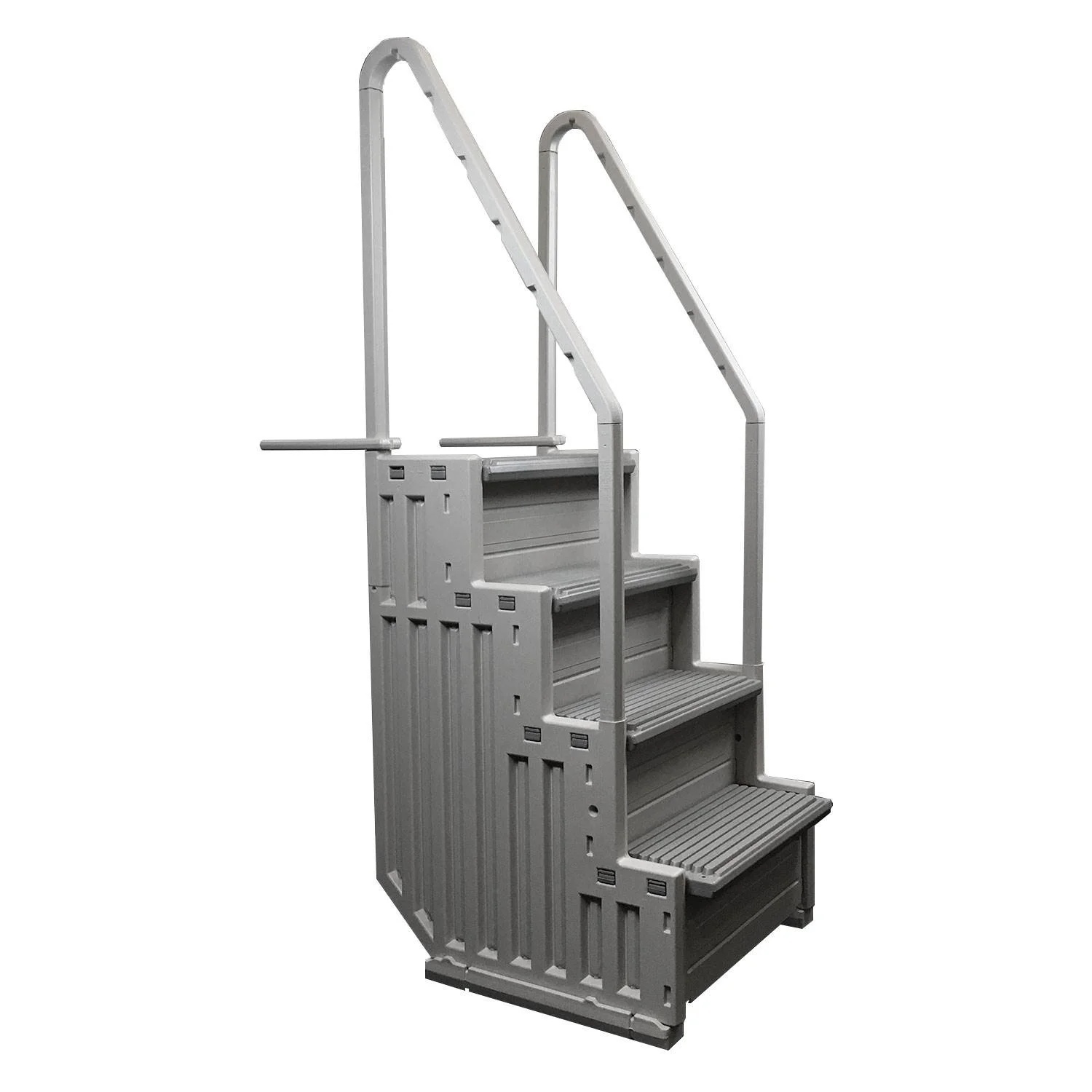 Confer Plastics In-Pool 4 Step Ladder, Above Ground Pool Stairs (2 Pack)