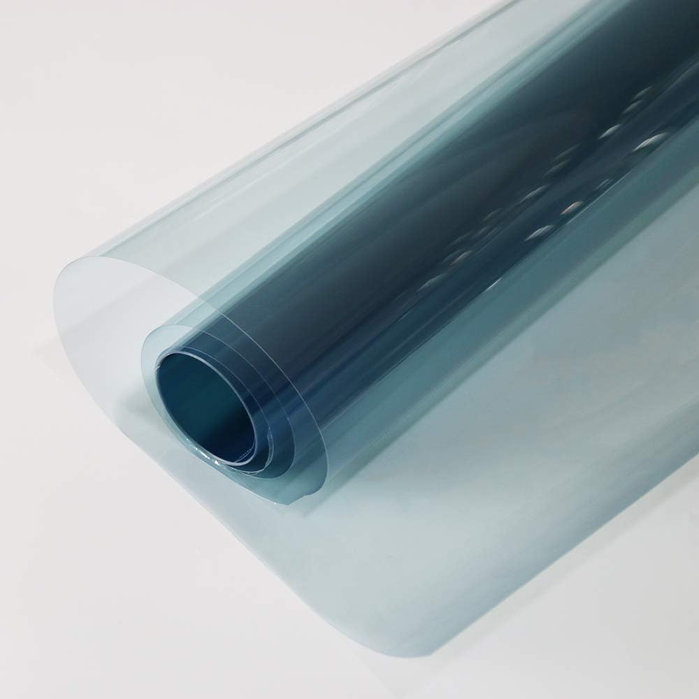 MEGICOLIM 80% VLT Nano Ceramic Win dow Film 99% Anti UV Front Car Solar Windshield Rear Side Window Tint, Light Blue, 30Inch X 16.5Feet