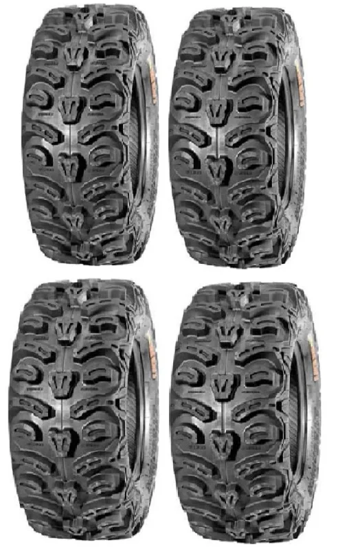 Full set of Kenda Bear Claw HTR Radial (8ply) 27x9-12 and 27x11-12 ATV Tires (4) - Curated Treasures Market