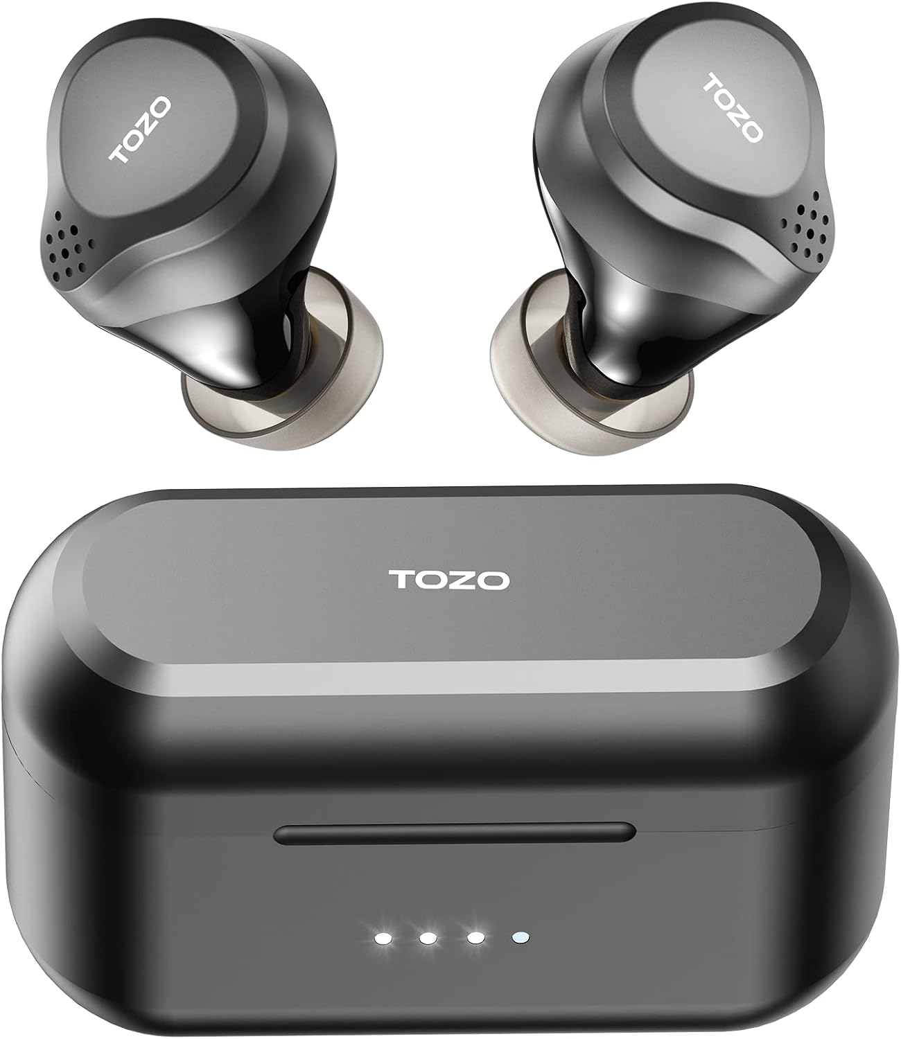 TOZO NC7 Hybrid Active Noise Cancelling Wireless Earbuds,in-Ear Detection Headphones IPX6 Waterproof Bluetooth 5.0 Stereo Earphones