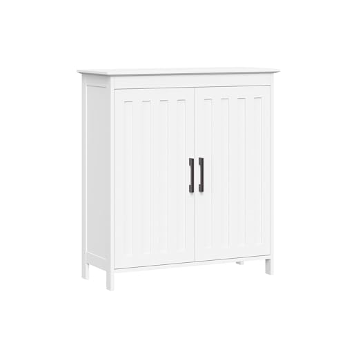 RiverRidge Monroe Two-Door Floor Storage Cabinet - Bathroom Storage Cabinet with Adjustable Shelves