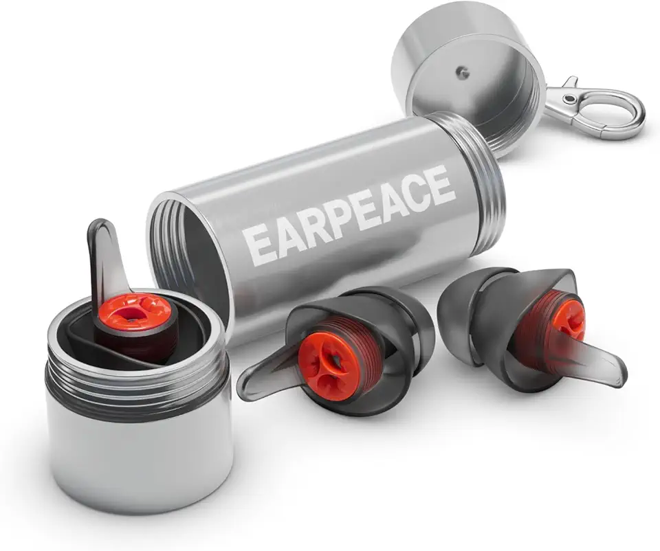 EARPEACE Moto PRO - Motorcycle Ear Plugs - Reusable Earplugs for Wind Noise Protection with High Fidelity Filter - Noise Canceling up to 24dB