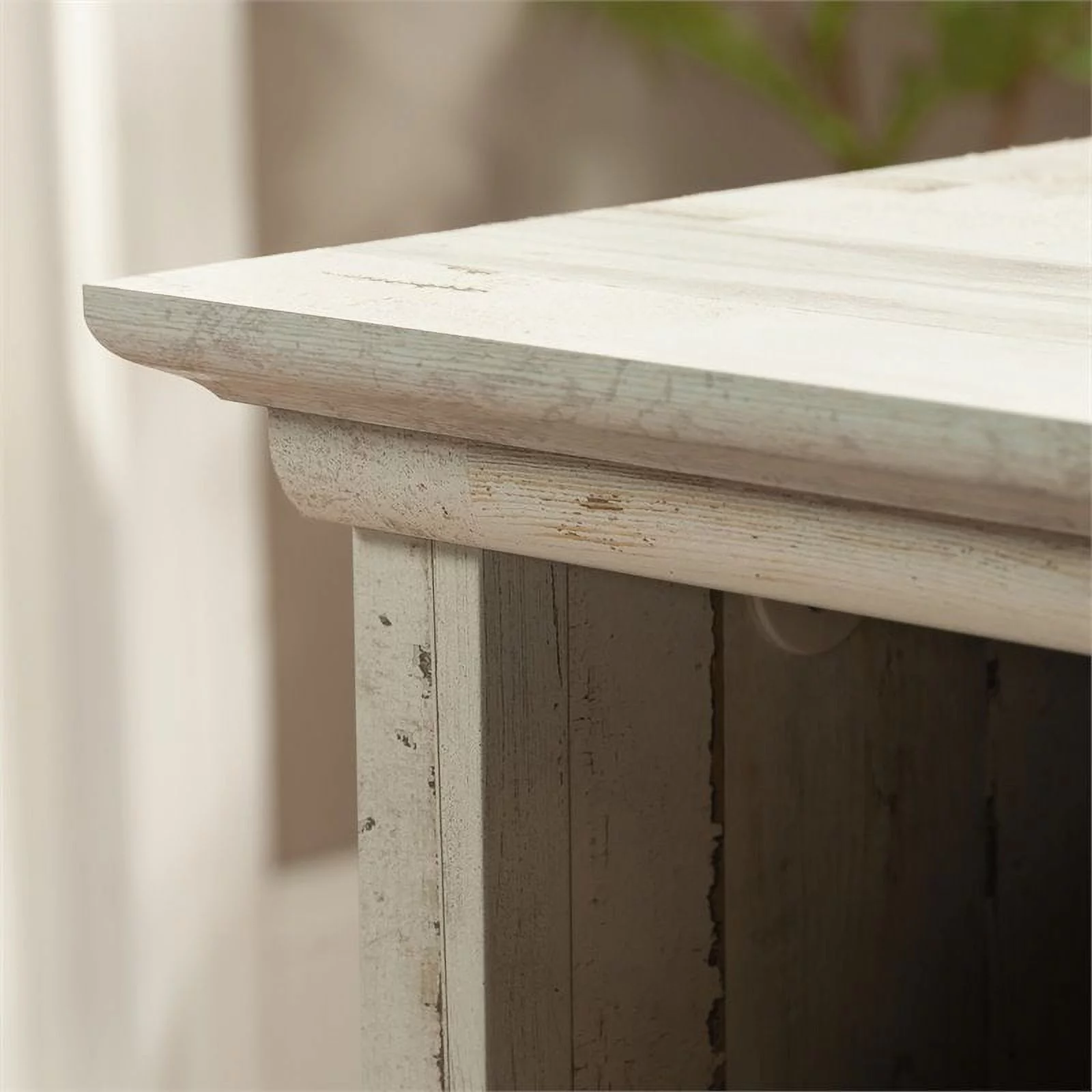 Sauder Barrister Lane Home Office Executive Desk, White Plank Finish - Radiant Selections