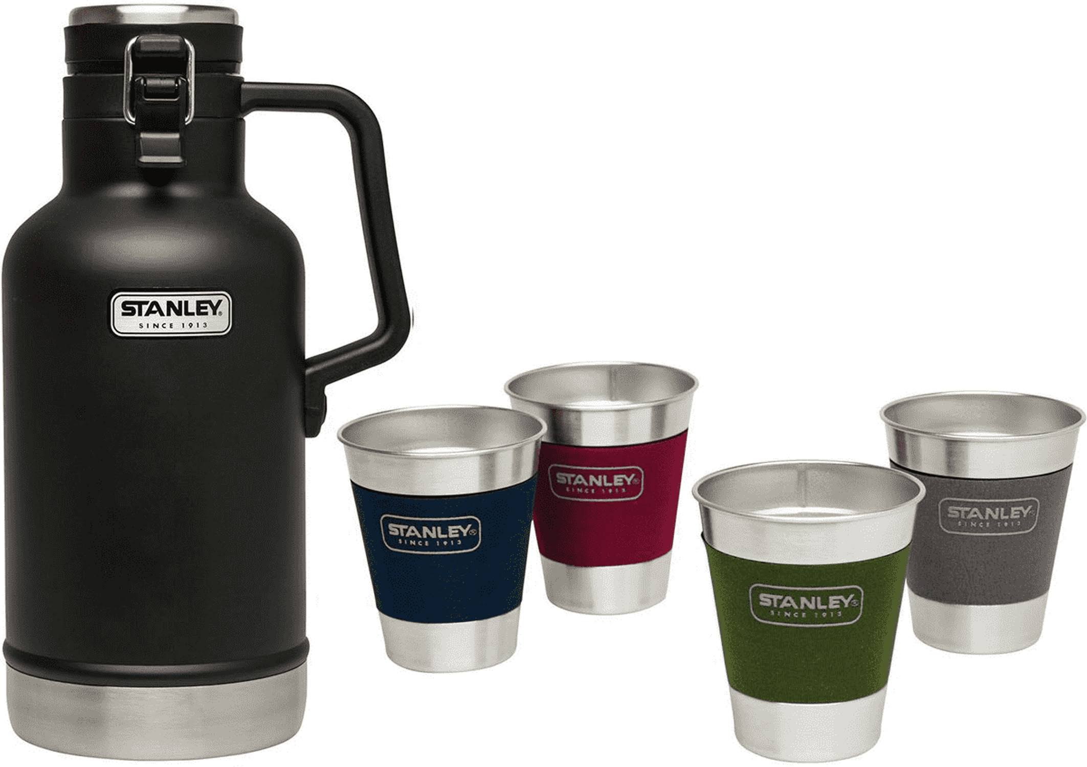 Stanley Classic 2 qt Vacuum Growler + Adventure Stacking Steel Tumblers