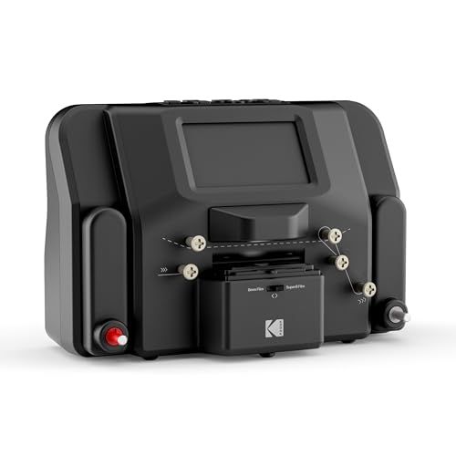 KODAK REELS 8mm & Super 8 Films Digitizer Converter with Big 5&rdquo; Screen, Scanner Converts Film Frame by Frame to Digital MP4 Files for Viewing