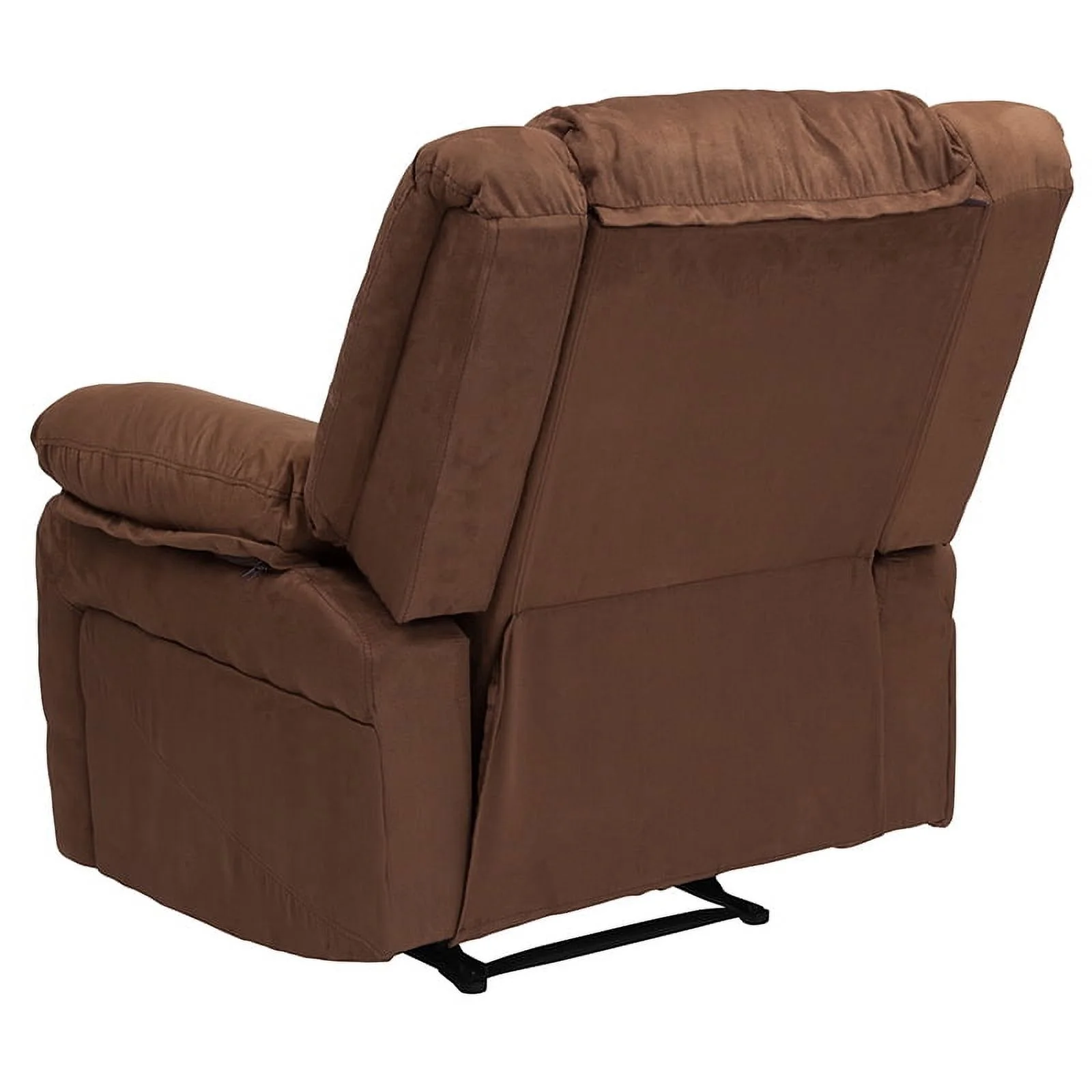Emma + Oliver Chocolate Brown Microfiber Recliner