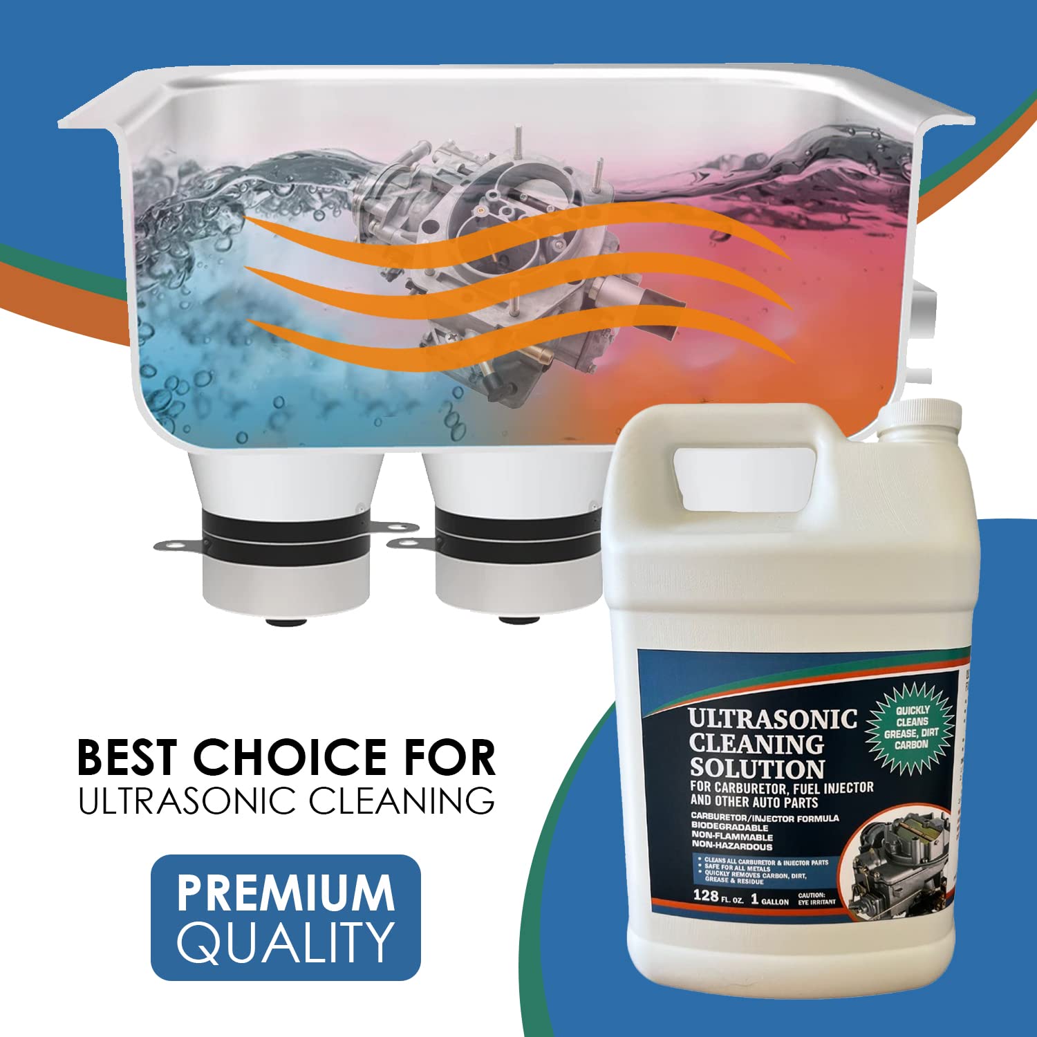 Ultrasonic Cleaner Solution for Carburetors and Engine Parts