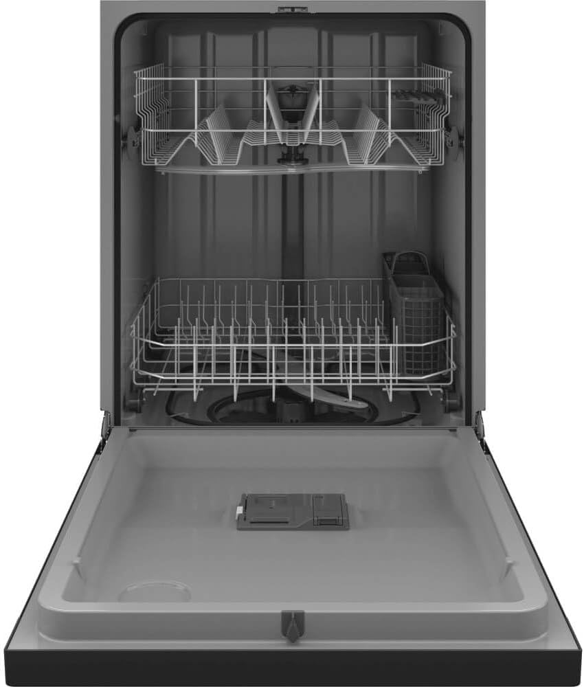 24 in. Built-In Tall Tub Front Control Black Dishwasher with Sanitize, Dry Boost, 55 dBA