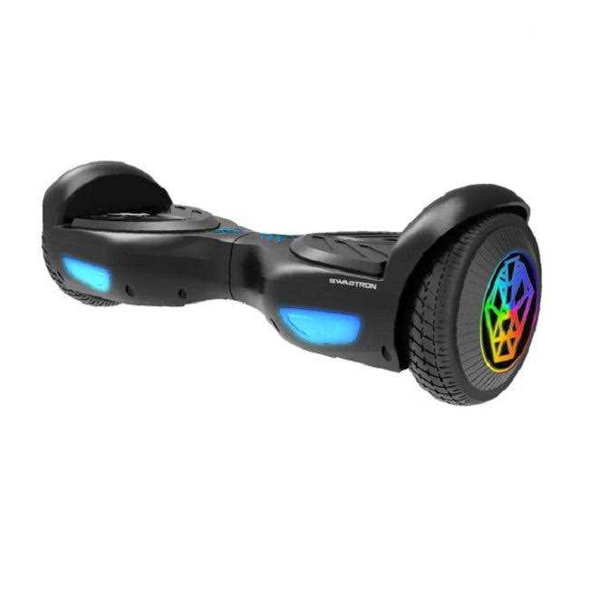 Swagtron Black SwagBOARD EVO Freestyle Hoverboard Bluetooth Speaker Light-Up Wheels - Sports Supplies Online Store
