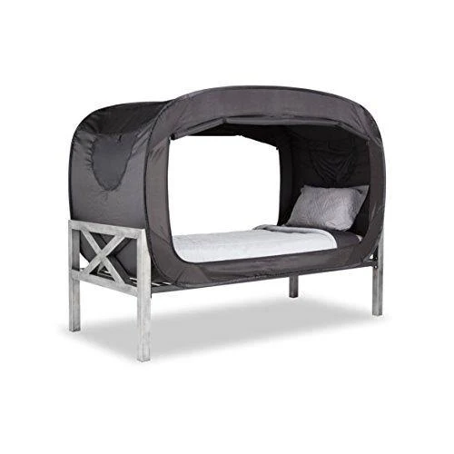 Privacy Pop Bed Tent - Queen / Tan