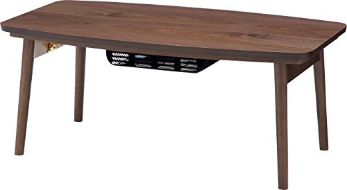 AZUMAYA Kotatsu Heater Folding Legs Table W36.0 x D20.0 x H14.5 Inches Natural Oak and Rubber Wood Material Home and Living Herringbone Pattern Table