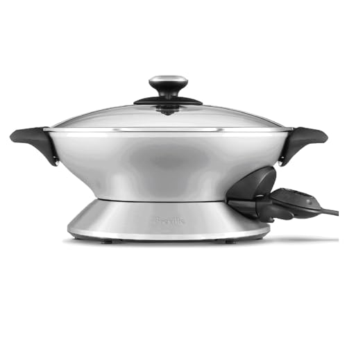 Breville Hot Wok Stainless Steel Stainless Steel Gas saute fry pan