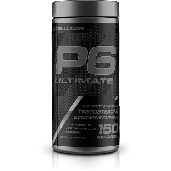 Cellucor P6 Ultimate Enhanced Male Support, for Muscle Growth & Strength, 150 Capsules - Kansas Nuitrition - HNZSDS
