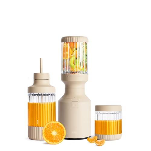 The Beast Mini Blender Plus | Mini Countertop Kitchen Blender | Blend Smoothies and Shakes, Dressings, Sauces, Dips | Extra Vessels