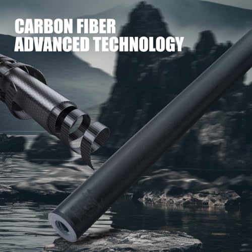 CRICAL Carbon Fiber Pool Cue Stick 58" Billiard Cue Sticks Professional Low Deflection Pool Sticks with 3/8 * 8 Pin Joint and 12.5mm Tip